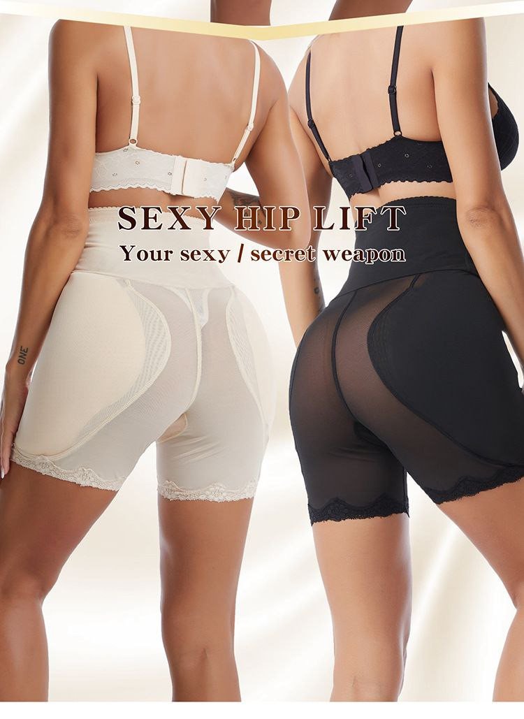 Pantalons raffermissants taille haute pour femmes, pantalons cintrés à la taille, coussinets en éponge, faux pantalons rehausseurs de fesses et d'entrejambe, sous-vêtements gainant