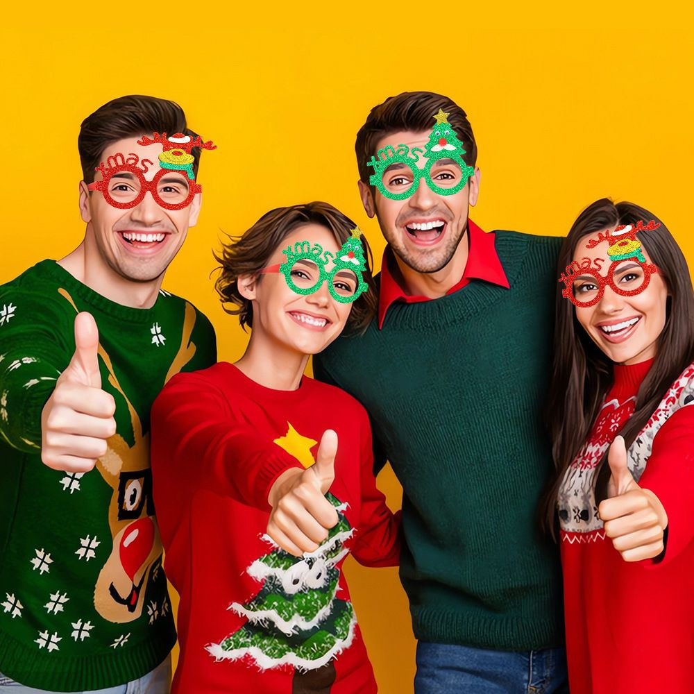 Lunettes de fantaisie sont conçues pour les fêtes de Noël.
